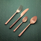 Enigma Rose Gold Cutlery Set of Four - ellementry